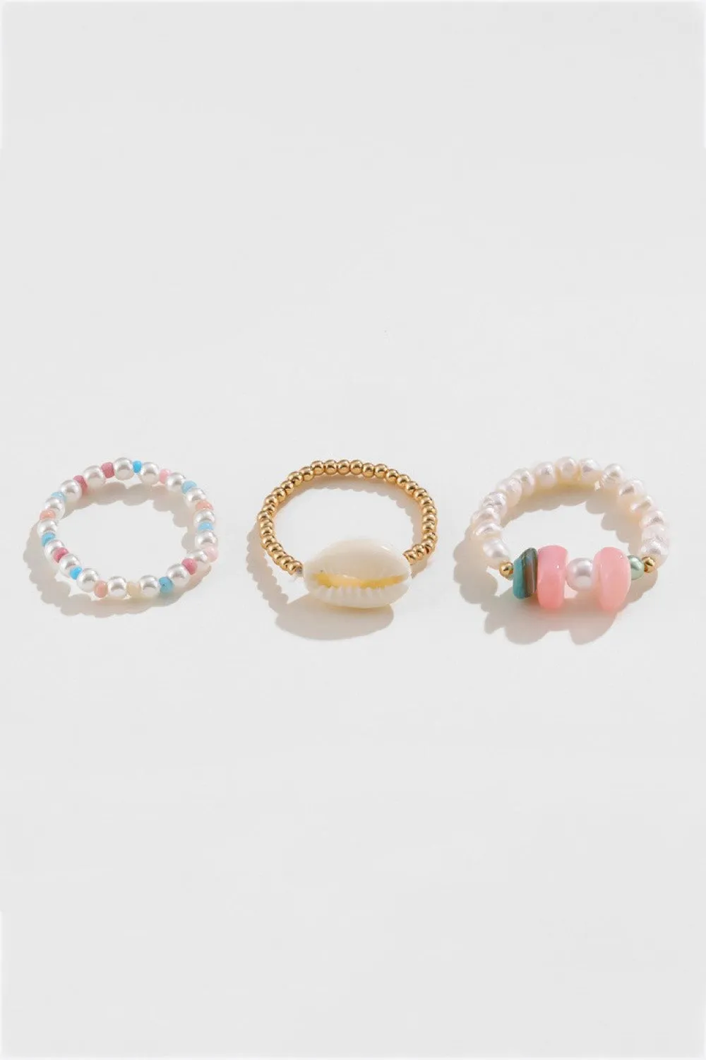 3-PIECE OCEAN VIBES RING SET