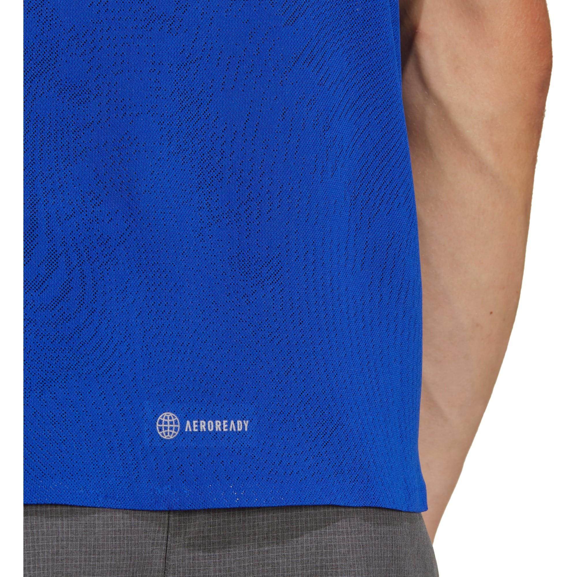 adidas Adizero Short Sleeve Mens Running Top - Blue