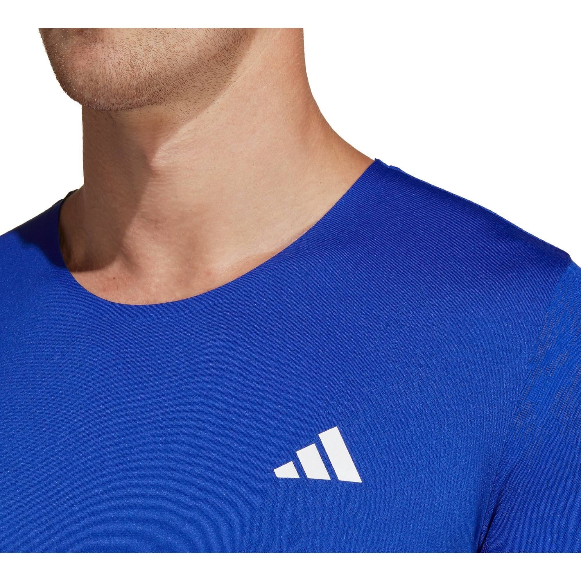 adidas Adizero Short Sleeve Mens Running Top - Blue