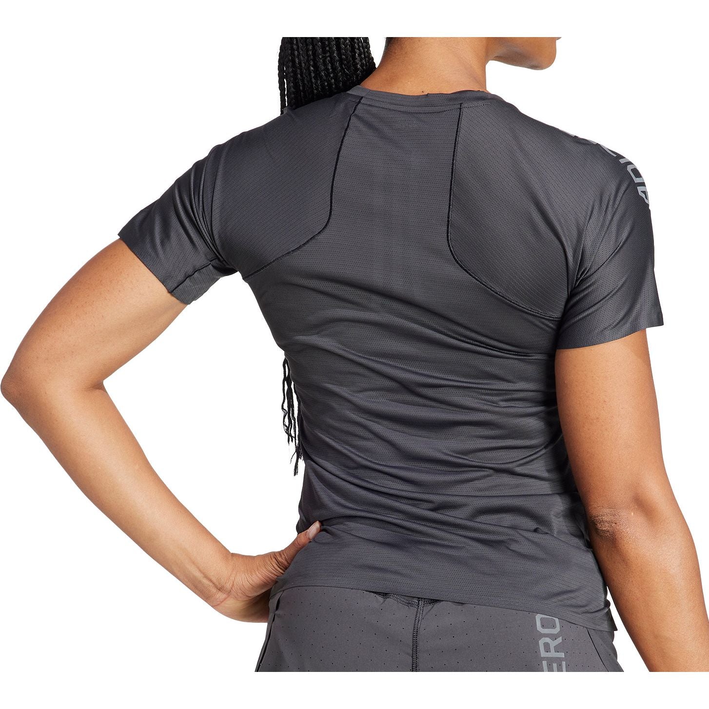 adidas Adizero Short Sleeve Womens Running Top - Black