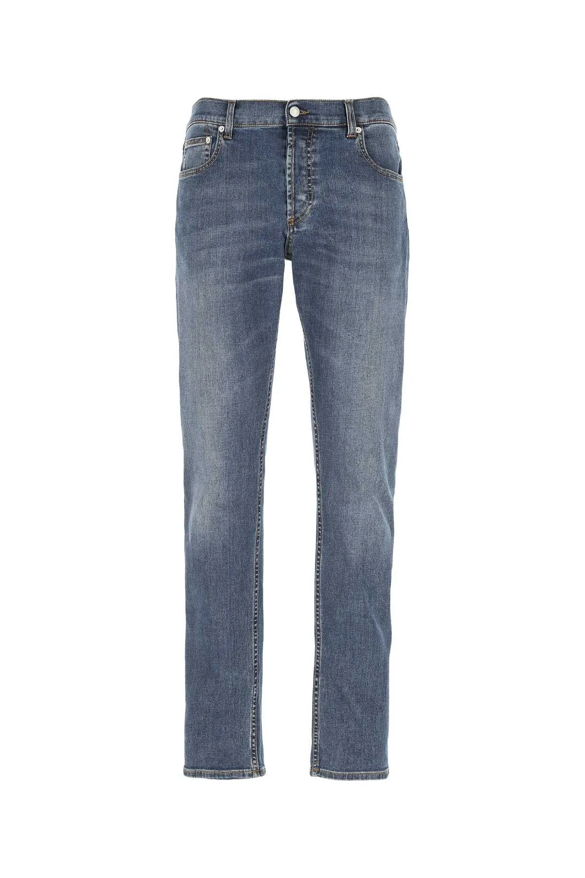 Alexander McQueen Logo Detailed Slim Fit Jeans