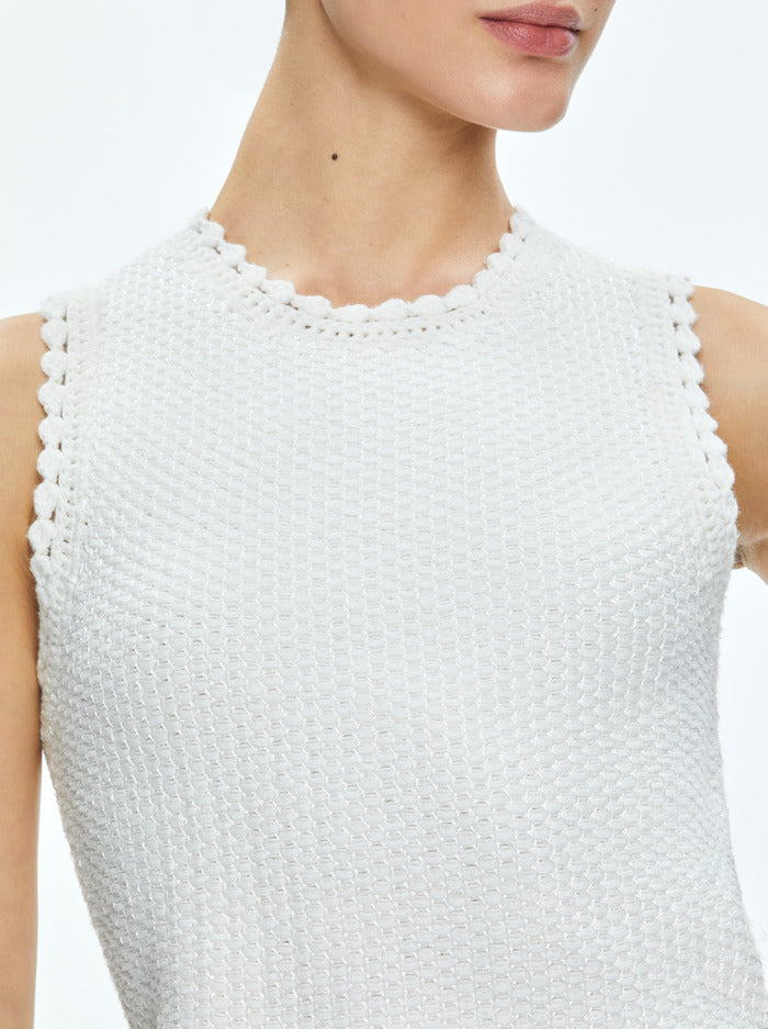 Alice + Olivia - Amity Tank - Soft White