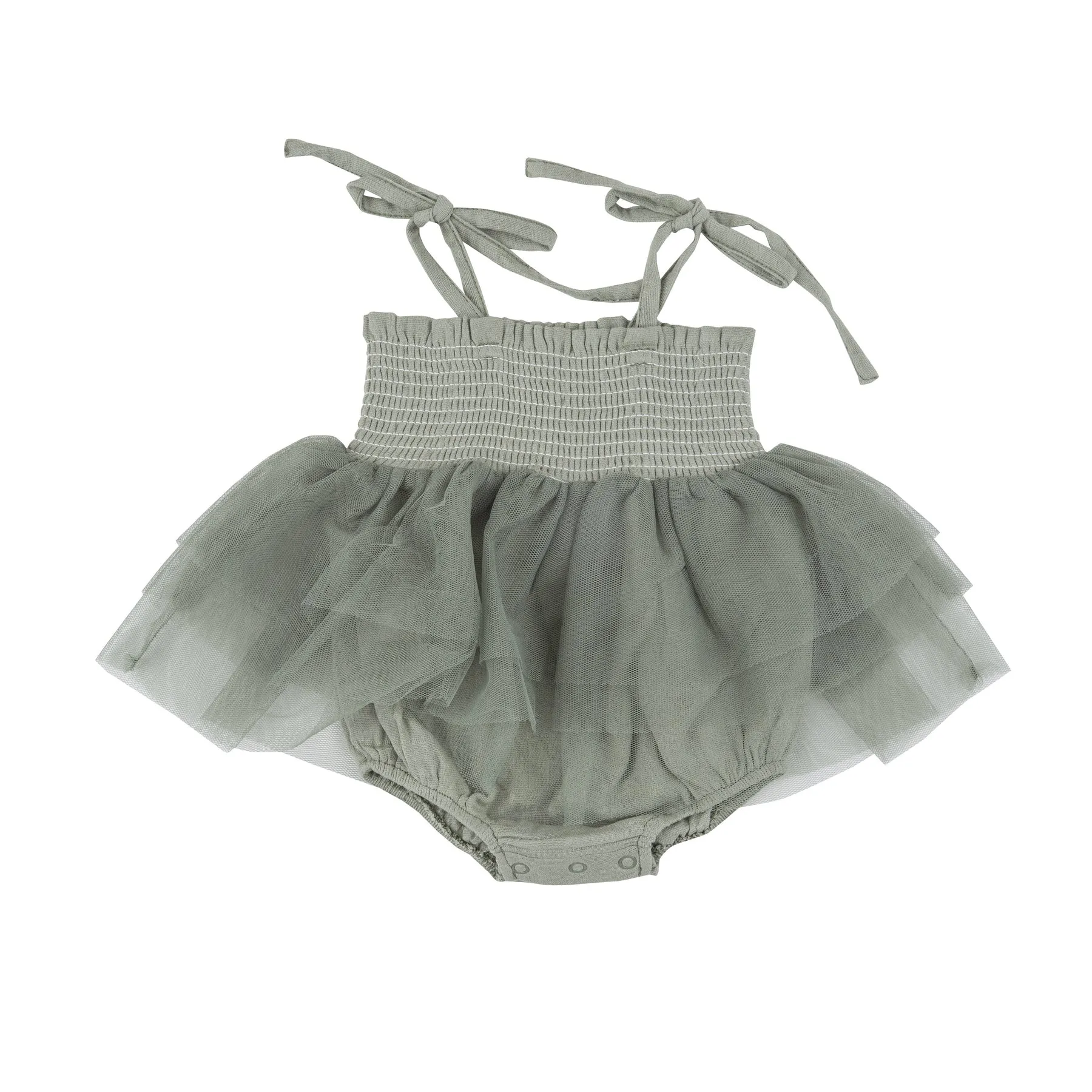 Angel Dear Desert Sage Smocked Muslin Tutu Bubble