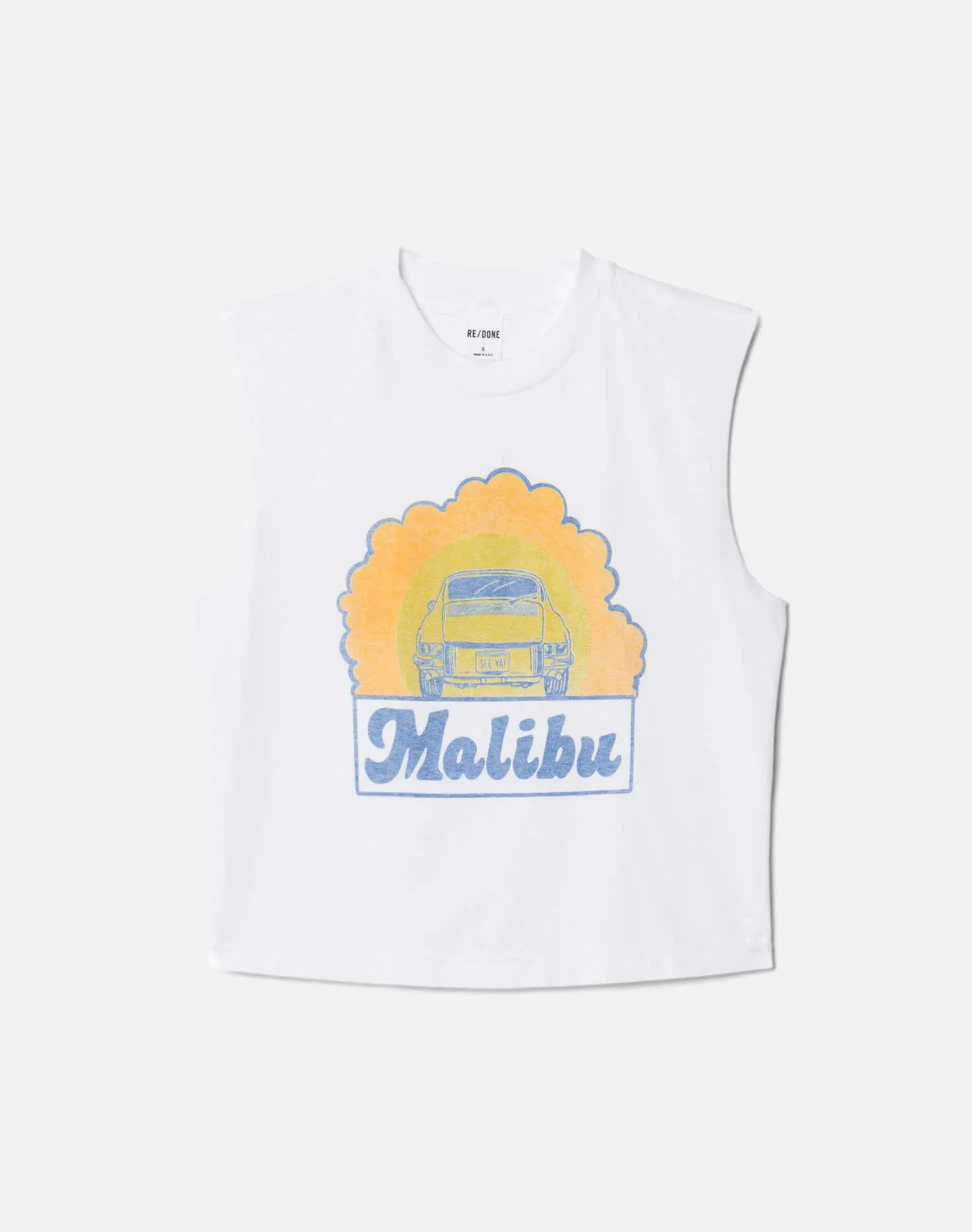 Baby Muscle Malibu Tank - Optic White