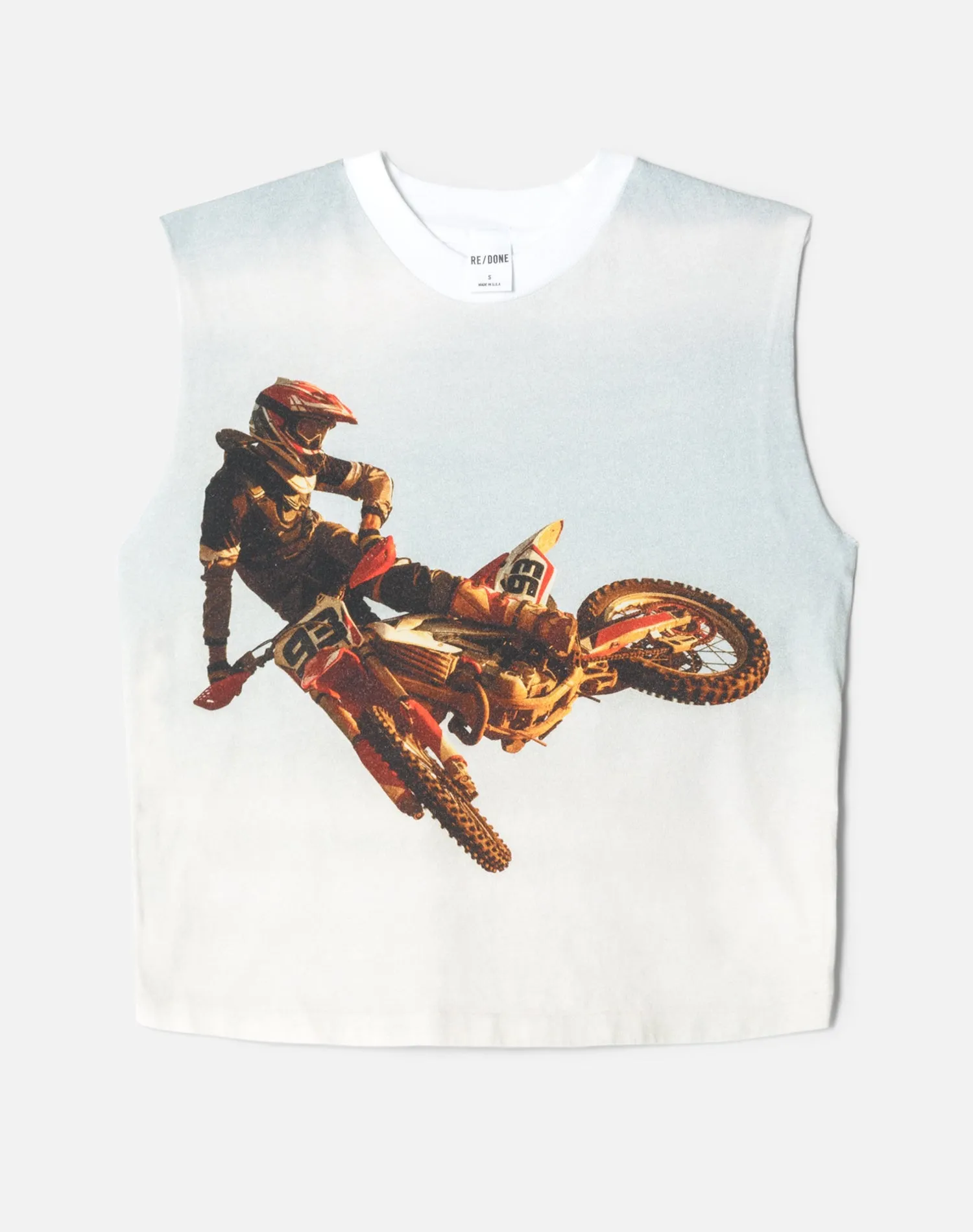 Baby Muscle Motocross Tank - Optic White