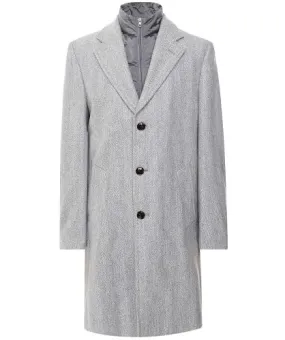 Baldessarini Herringbone Bib Overcoat | Jules B