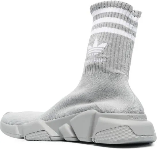 Balenciaga x Adidas Speed sock-style sneakers Grey