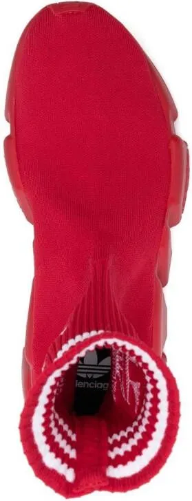 Balenciaga x Adidas Speed sock-style sneakers Red