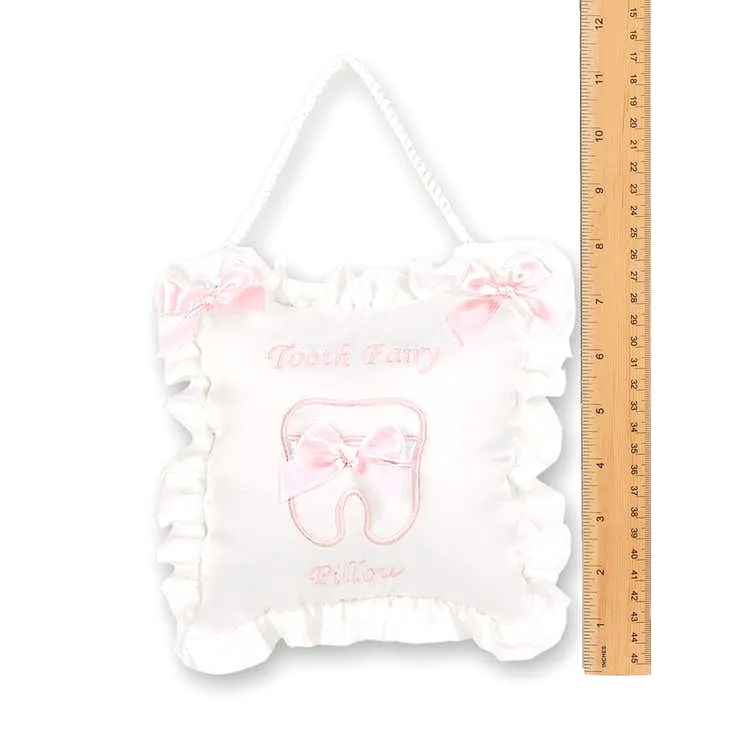 Bearington Collection Le Petite Tooth Pillow - Pink