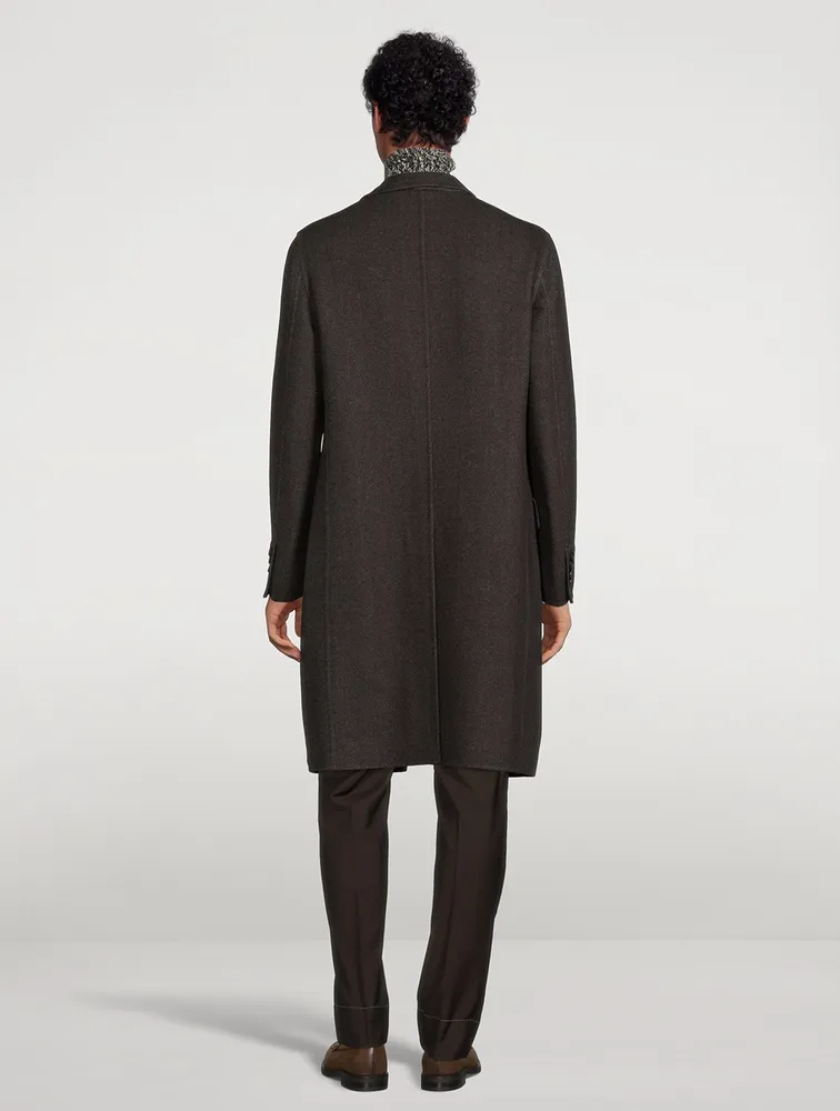 BRIONI Solferino Virgin Wool Overcoat