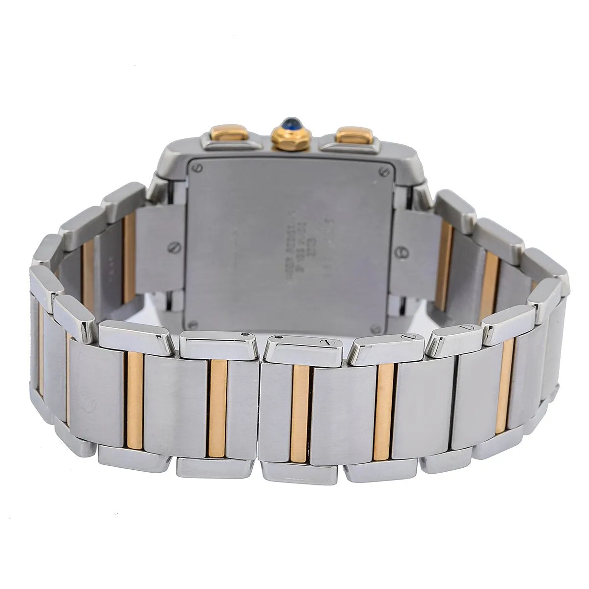 Cartier Tank Franaise W51004Q4 28MM White Dial With Stainless Steel and Yellow Gold Bracelet