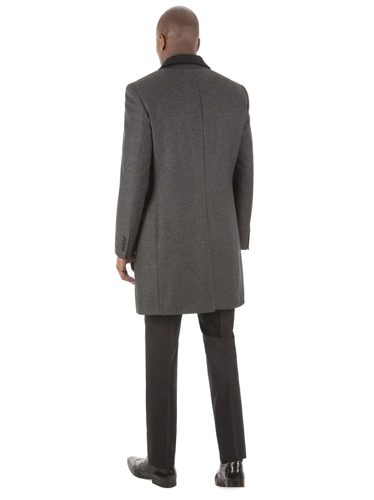 Charcoal Donegal Tailored Fit Overcoat