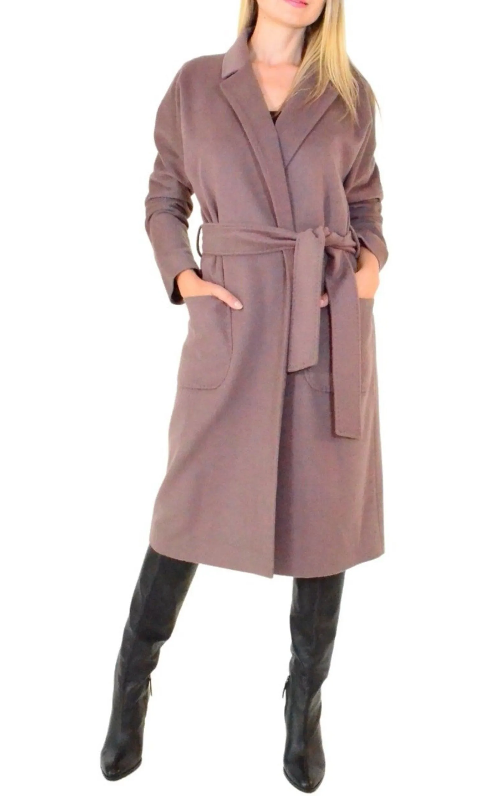 Classic Wool Blend Trench Coat