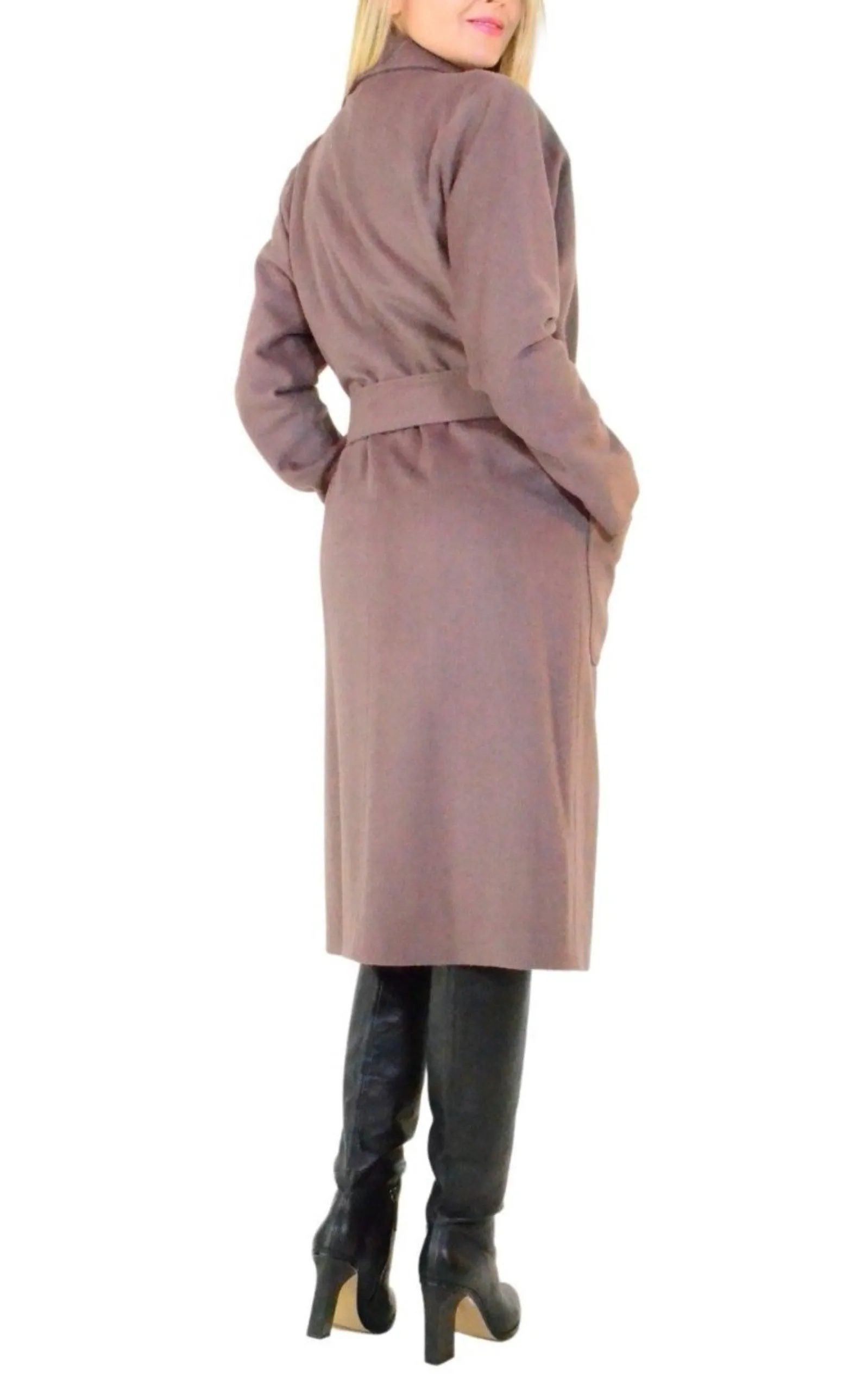 Classic Wool Blend Trench Coat