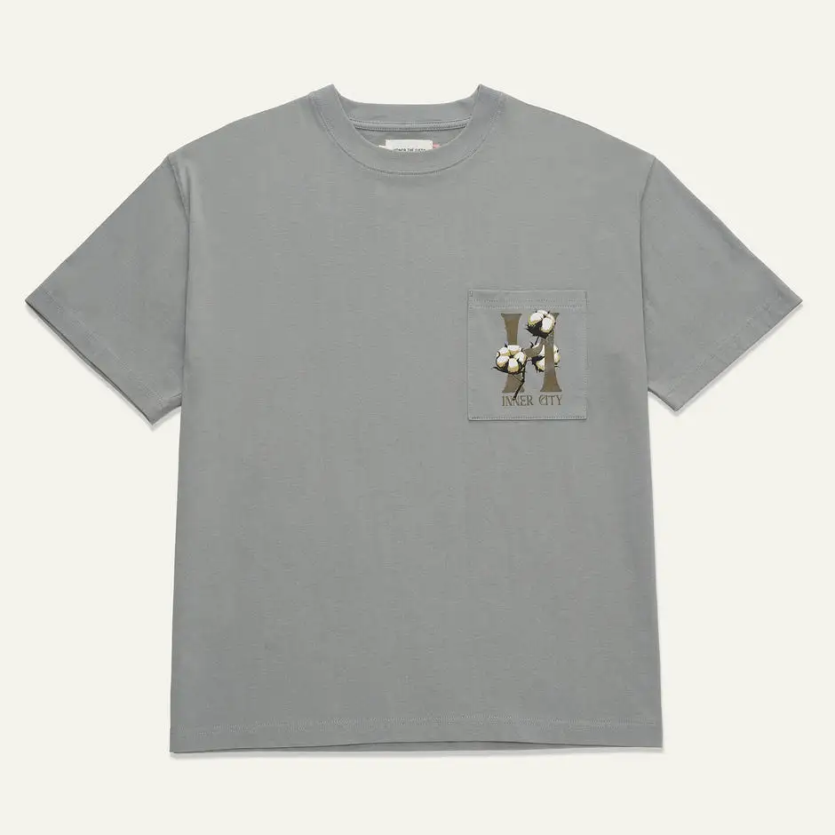 COTTON H SS TEE SLATE