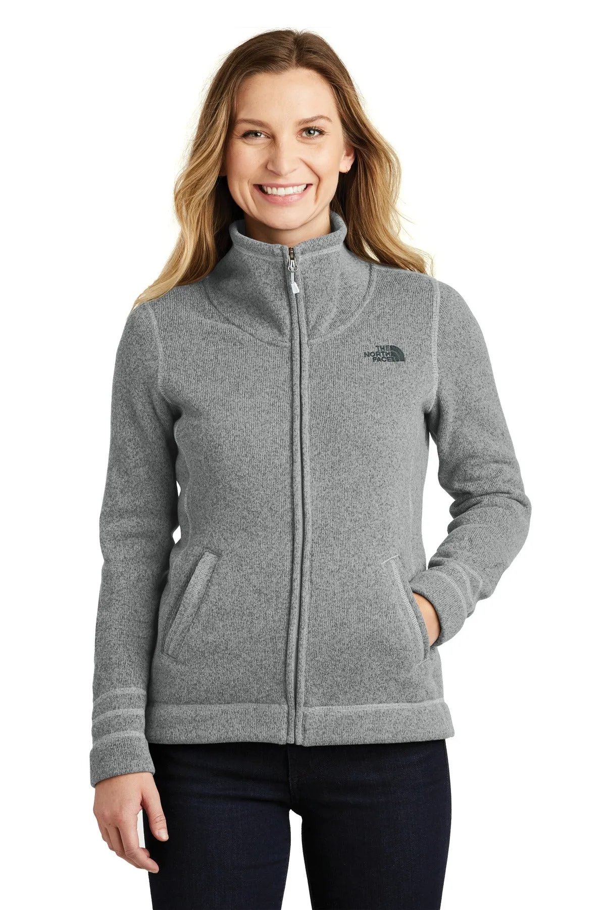 Custom Embroidered - The North Face  Ladies Sweater Fleece Jacket. NF0A3LH8