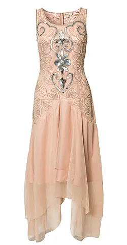 Embellished Flapper Gown