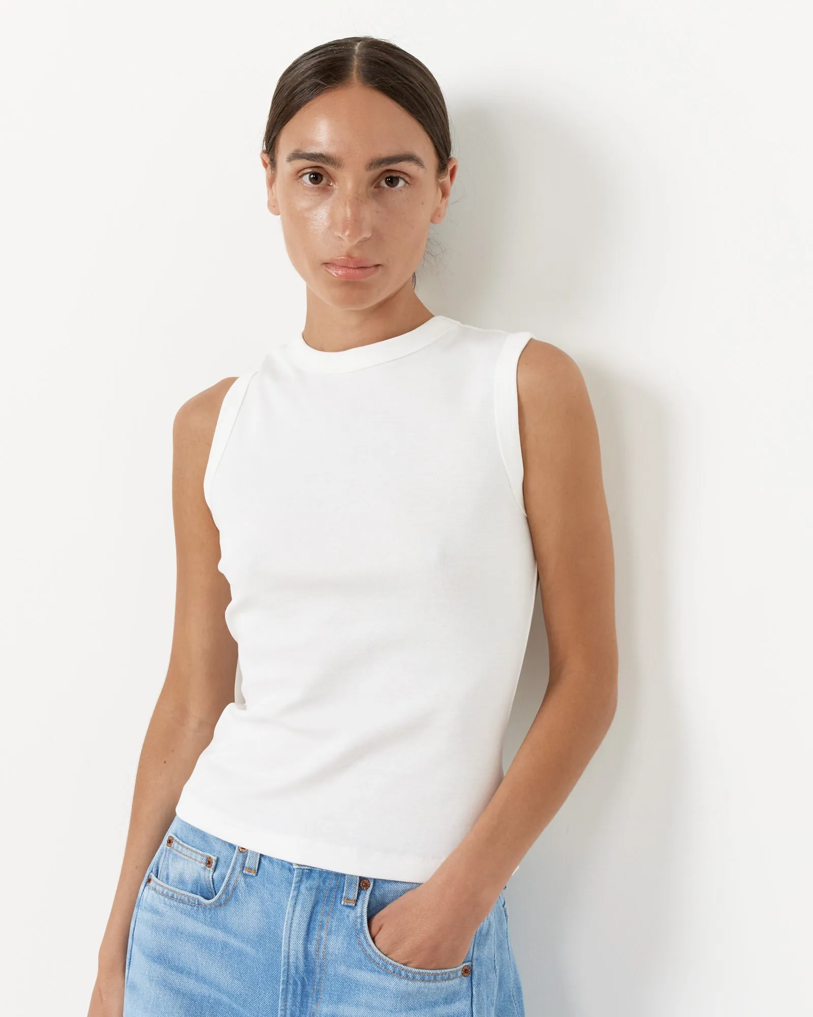 Esme Tank in White