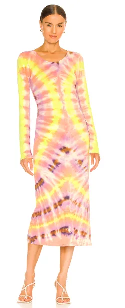 Fitted Tie Dye Dress