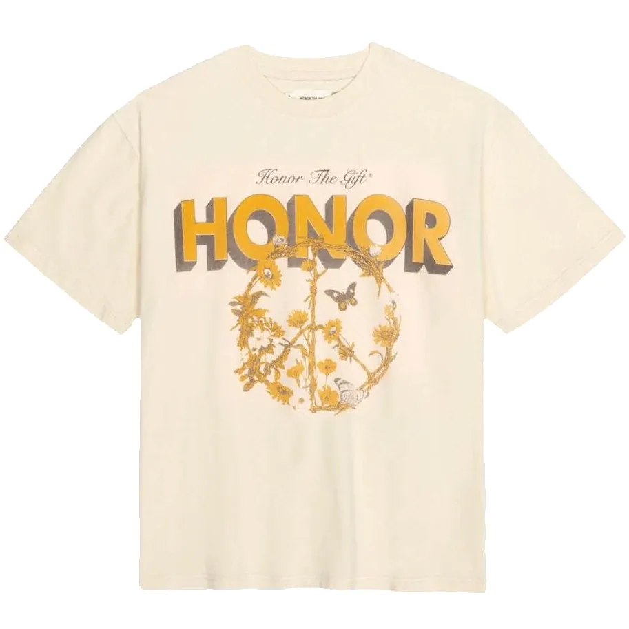 HONOR PEACE TEE CREAM