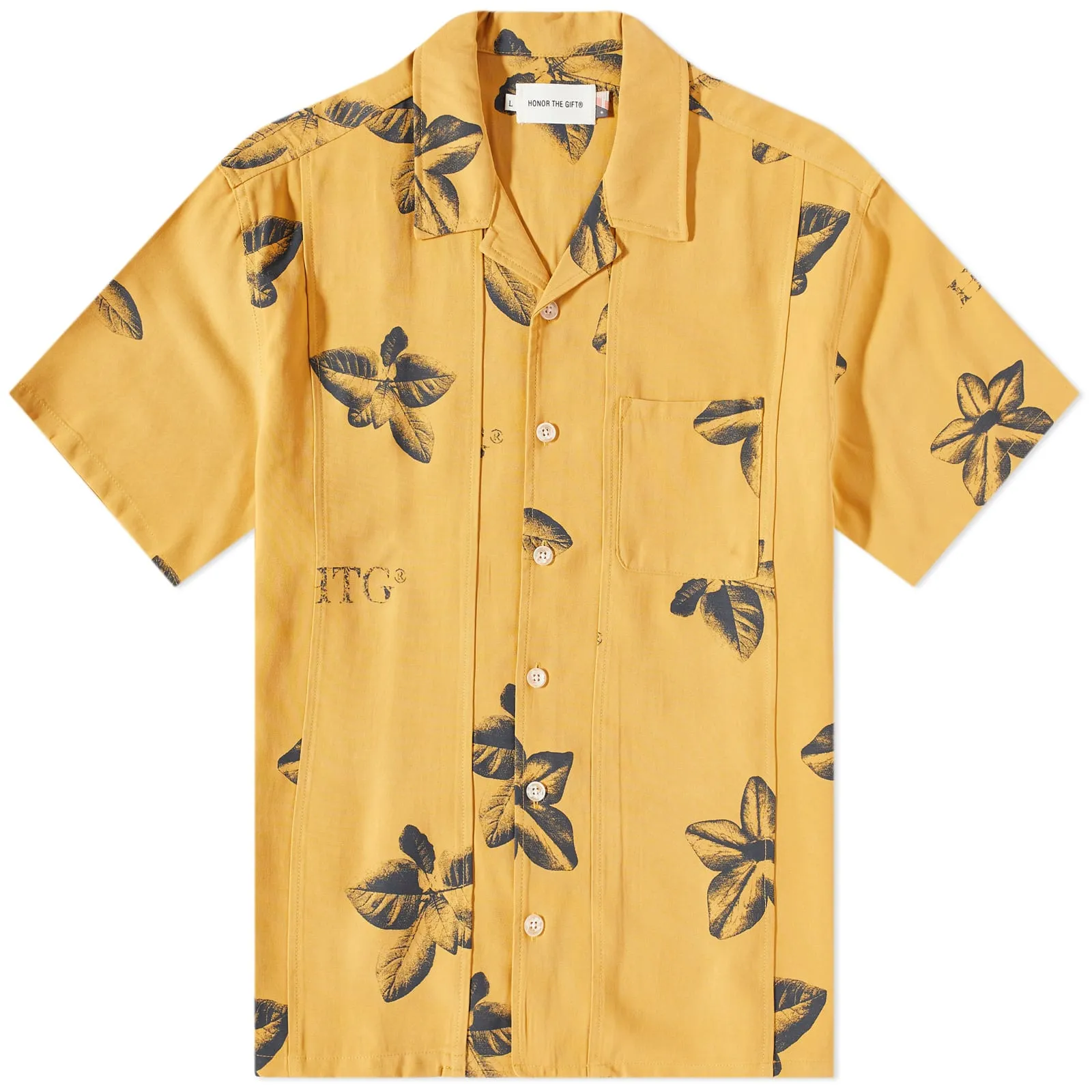 Honor The Gift Floral Tobacco Vacation ShirtMustard