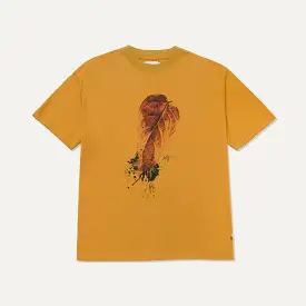 HTG LEAF SS TEE MUSTARD