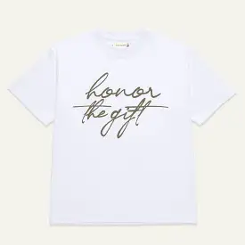 HTG SCRIPT TEE WHITE