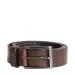 Hugo Boss 'Sammy_Sz35_Itpl' Leather Jeans Belt Brown