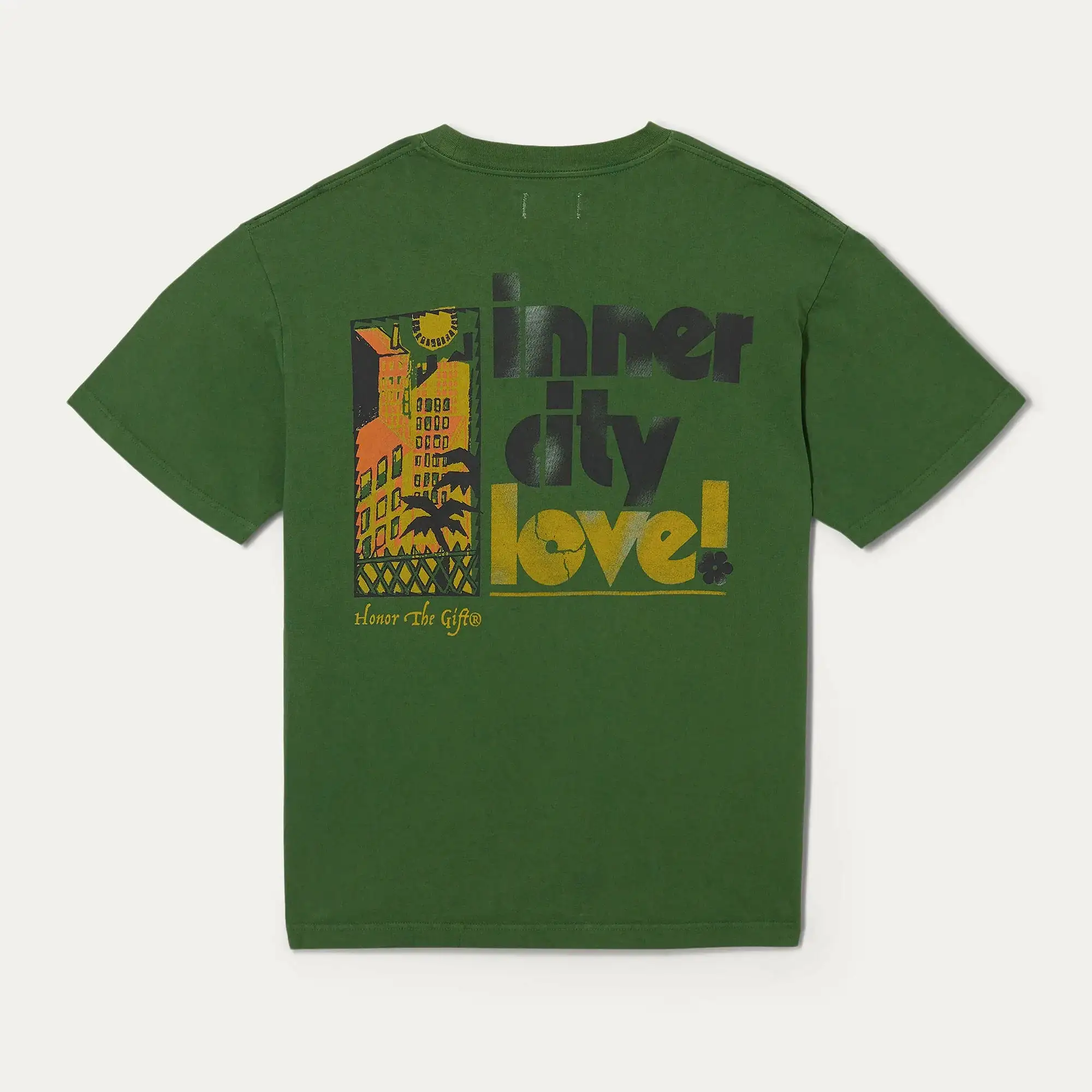 INNER CITY LOVE TEE GREEN