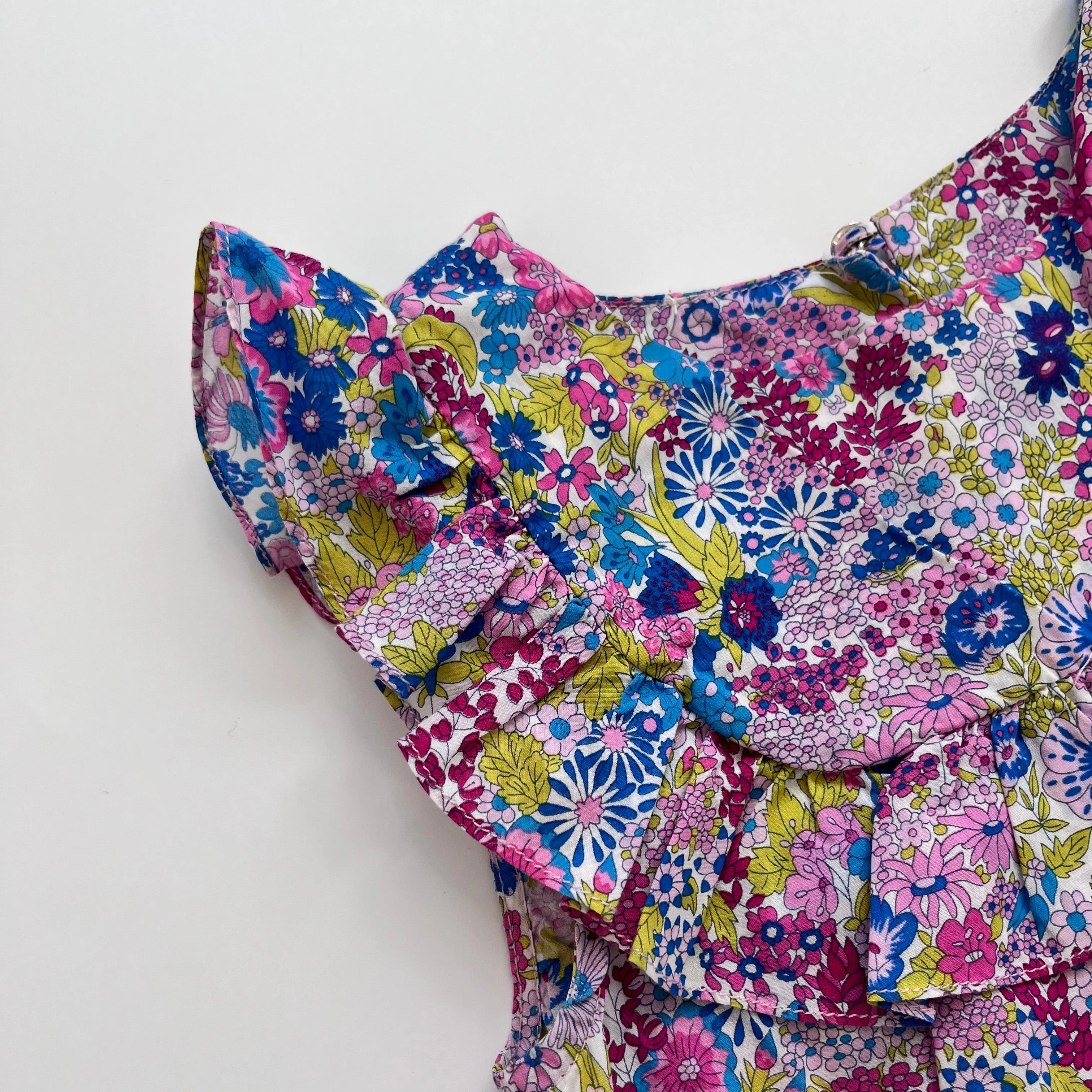 Jacadi Blue Liberty Print Sleeveless Blouse: 5 Years