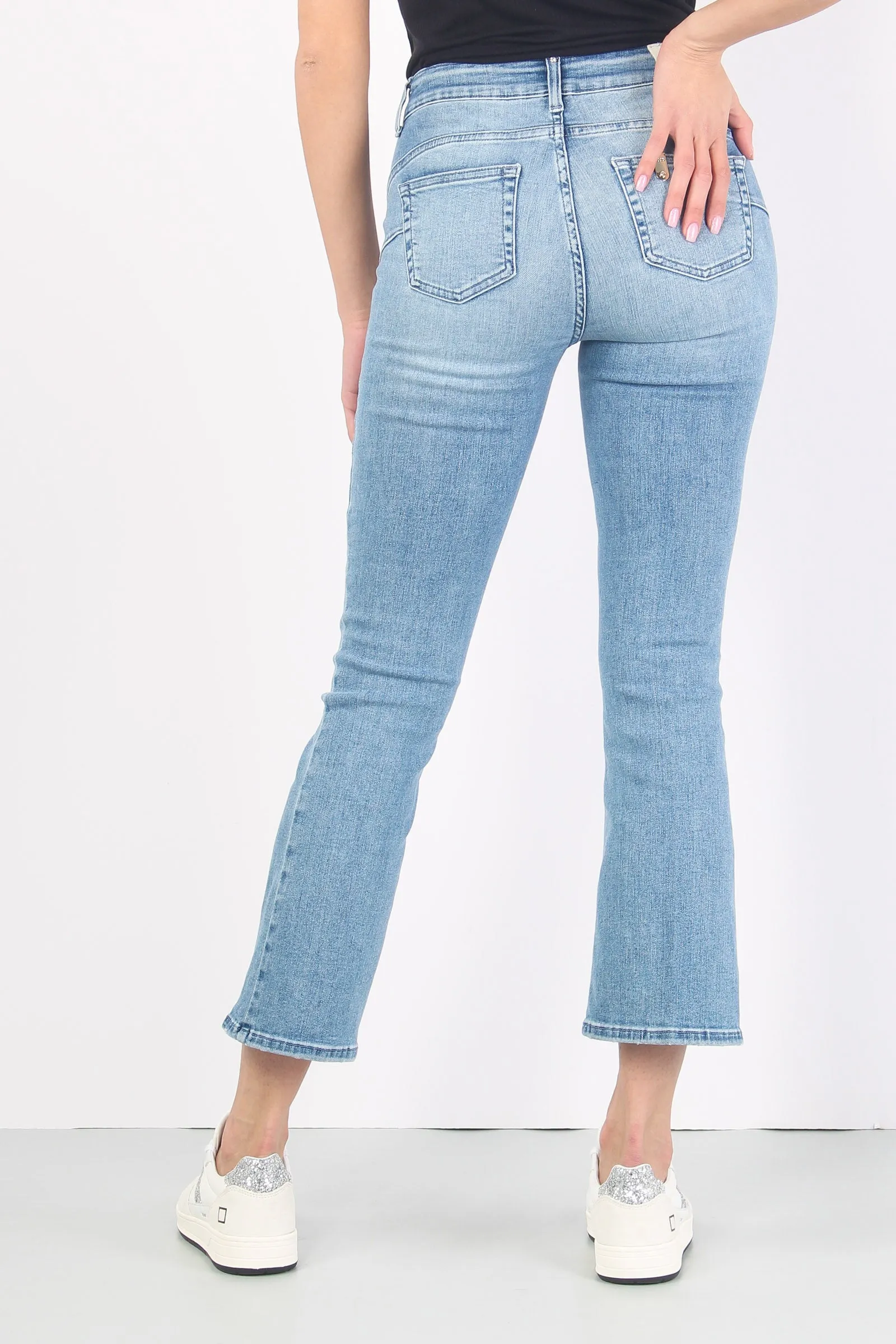 Jeans Princess Bottoni Vista Denim Medio