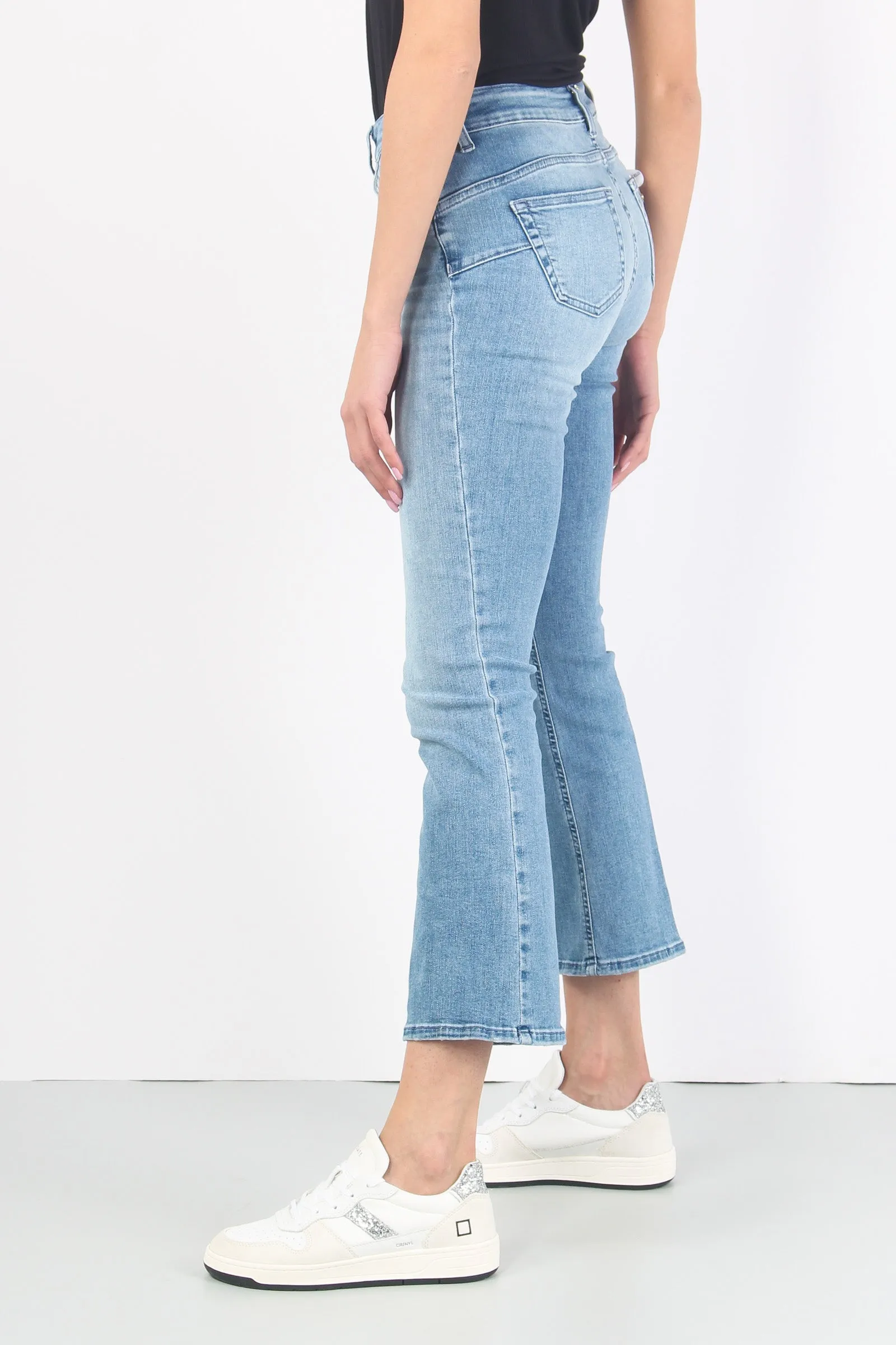 Jeans Princess Bottoni Vista Denim Medio