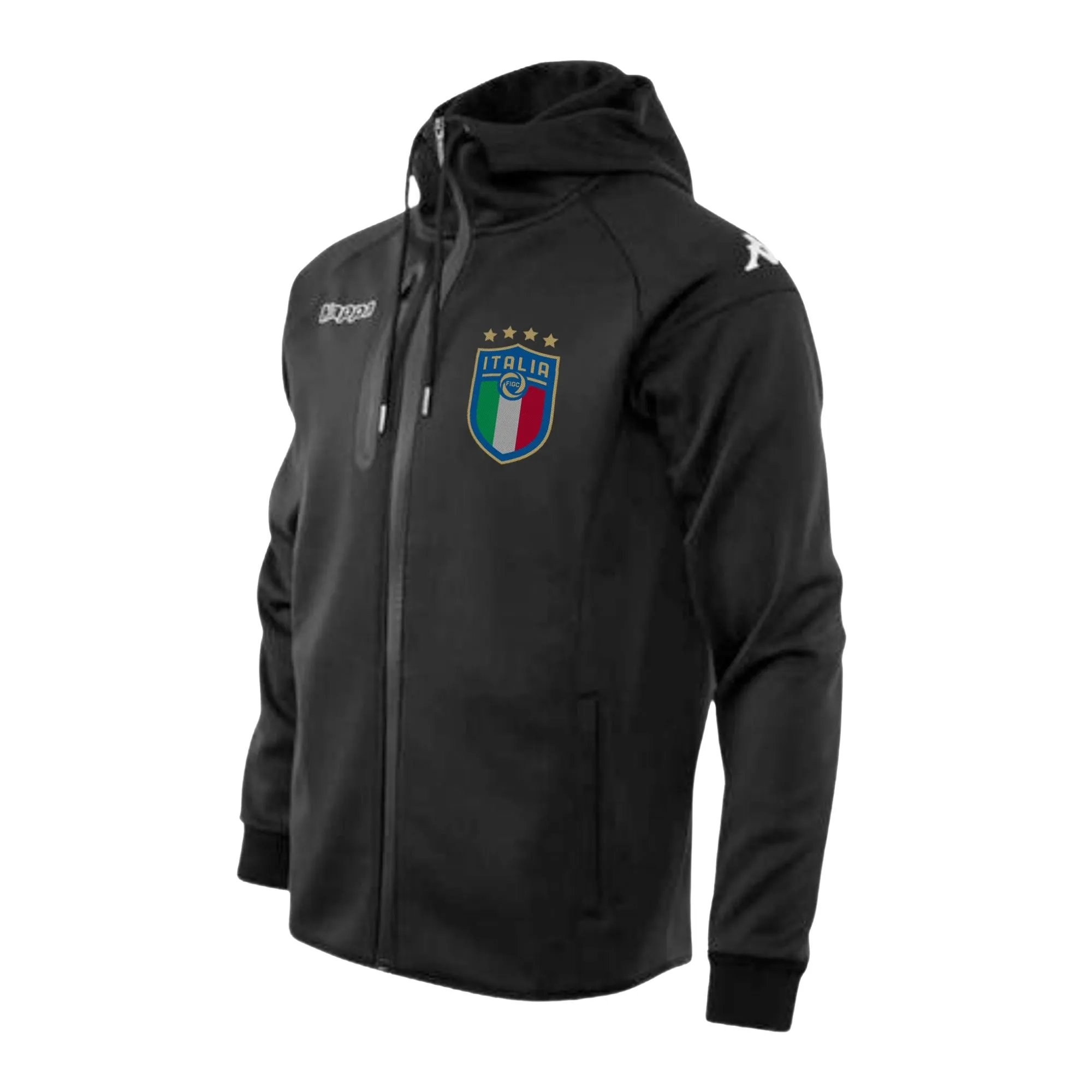 Kappa Italia FIGC Soft Shell Hooded Jacket Black