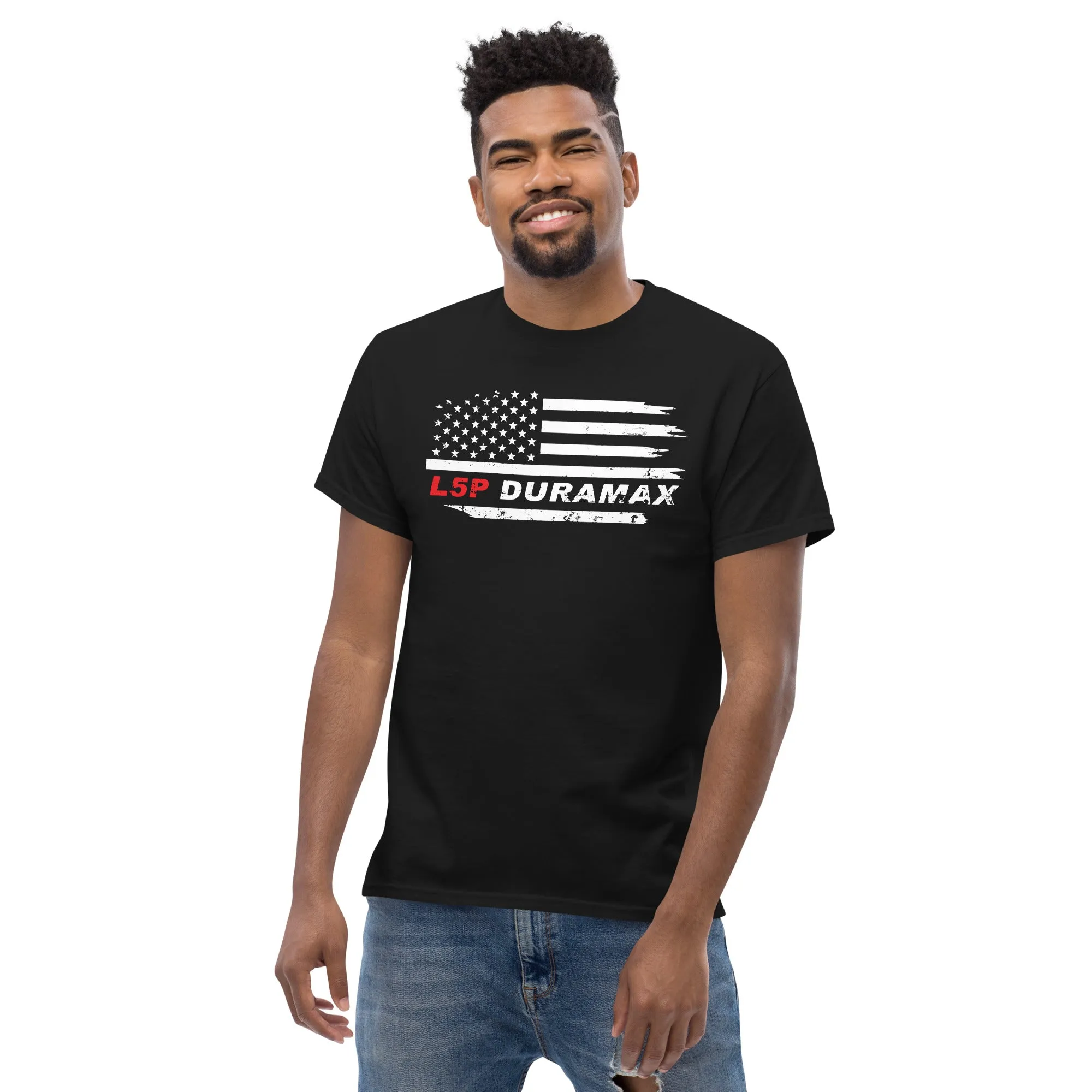 L5P Duramax T-Shirt With American Flag Design