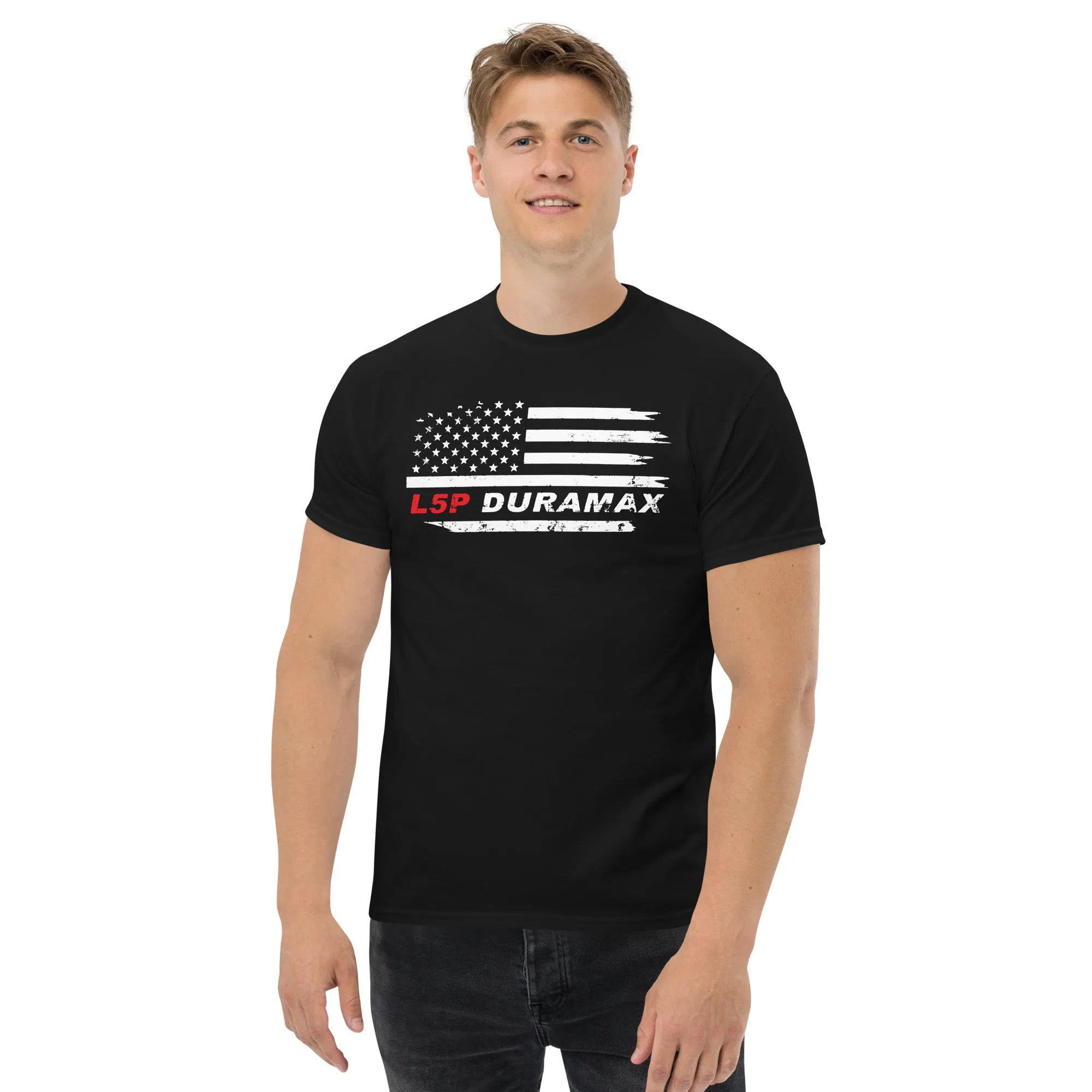 L5P Duramax T-Shirt With American Flag Design