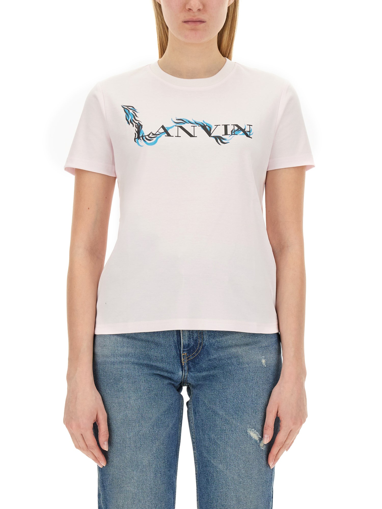 LANVIN    T-SHIRT WITH LOGO