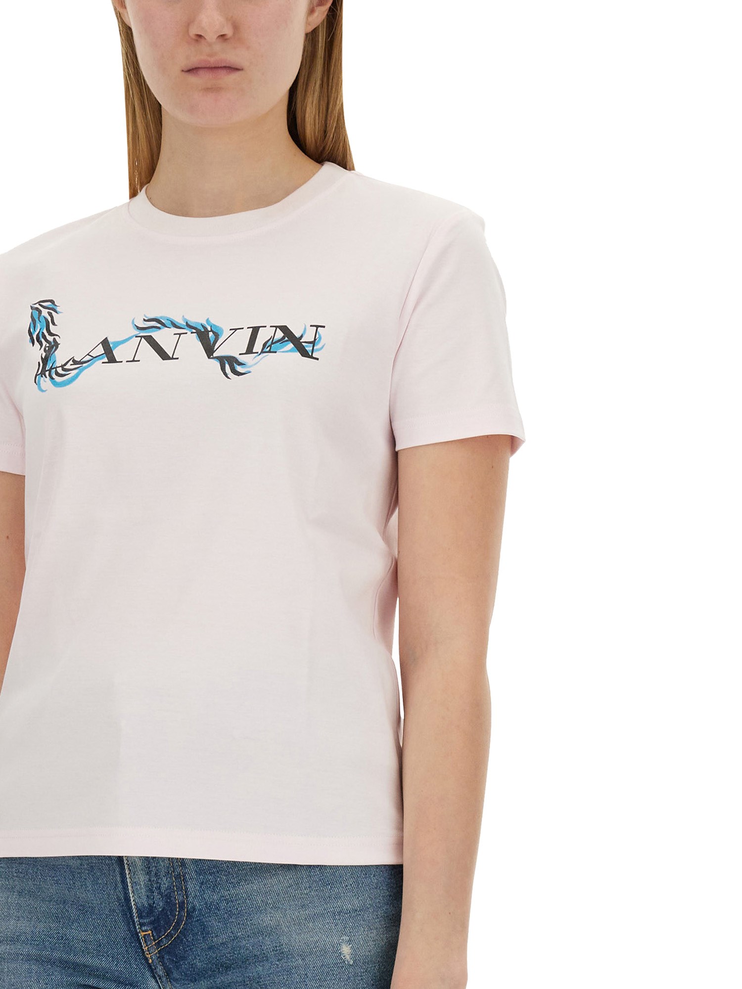 LANVIN    T-SHIRT WITH LOGO