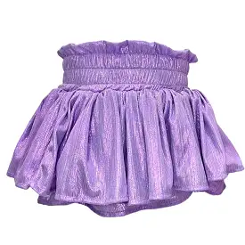 Lola and The Boys Metallic Skort - Lavender