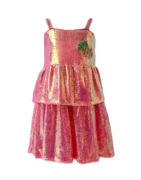 Lola and The Boys Sequin Cherry Tank Dress