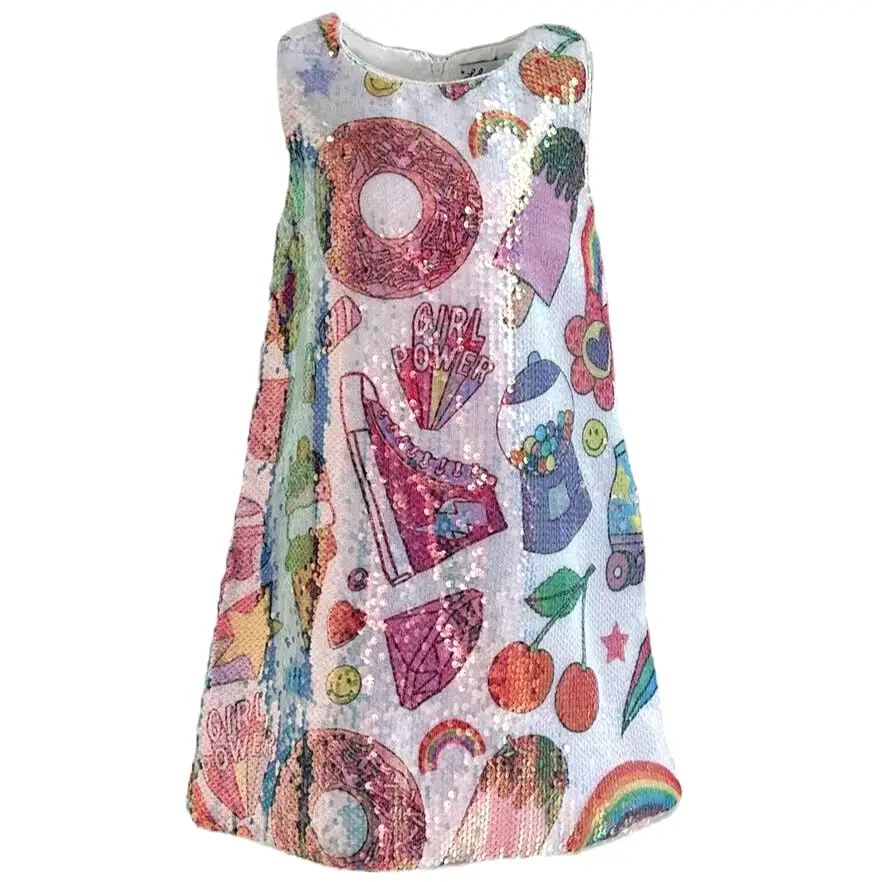 Lola and The Boys Summertime Fun Sequin Tank Dress