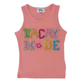 Lola and The Boys Vacay Mode Crystal Tank - Pink