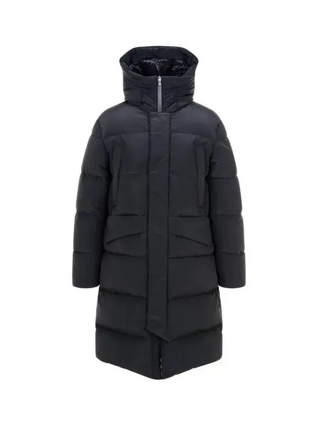 Men s Glossy Nylon Goose Down Padded Coat Black 270904