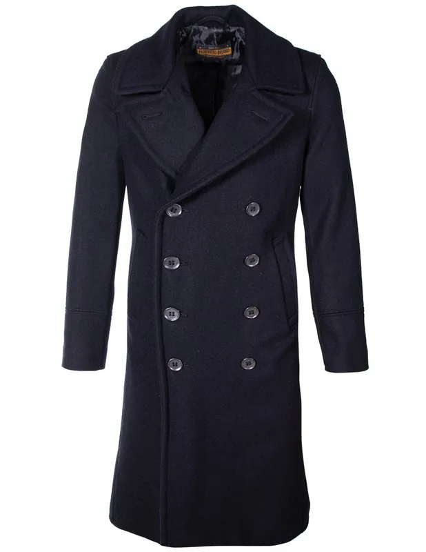 Men's Naval Officers Long Overcoat 790