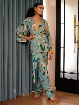 Mini Kimono - Saly Vert