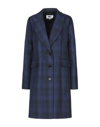 Mm6 Maison Margiela Women Overcoat Blue 8 UK