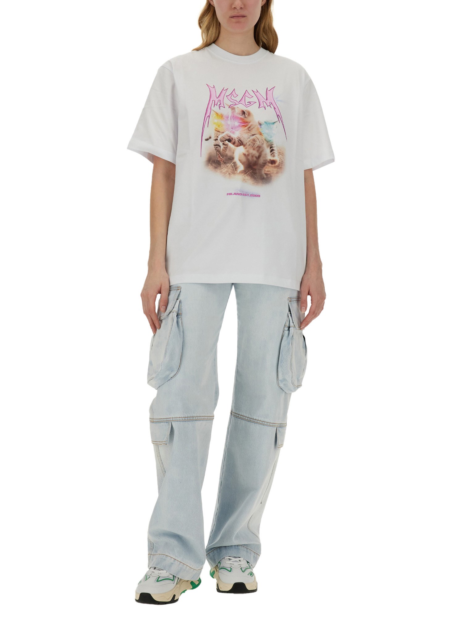 MSGM    T-SHIRT WITH PRINT