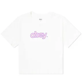 Obey Dino Baby T-Shirt With LogoUnbleached