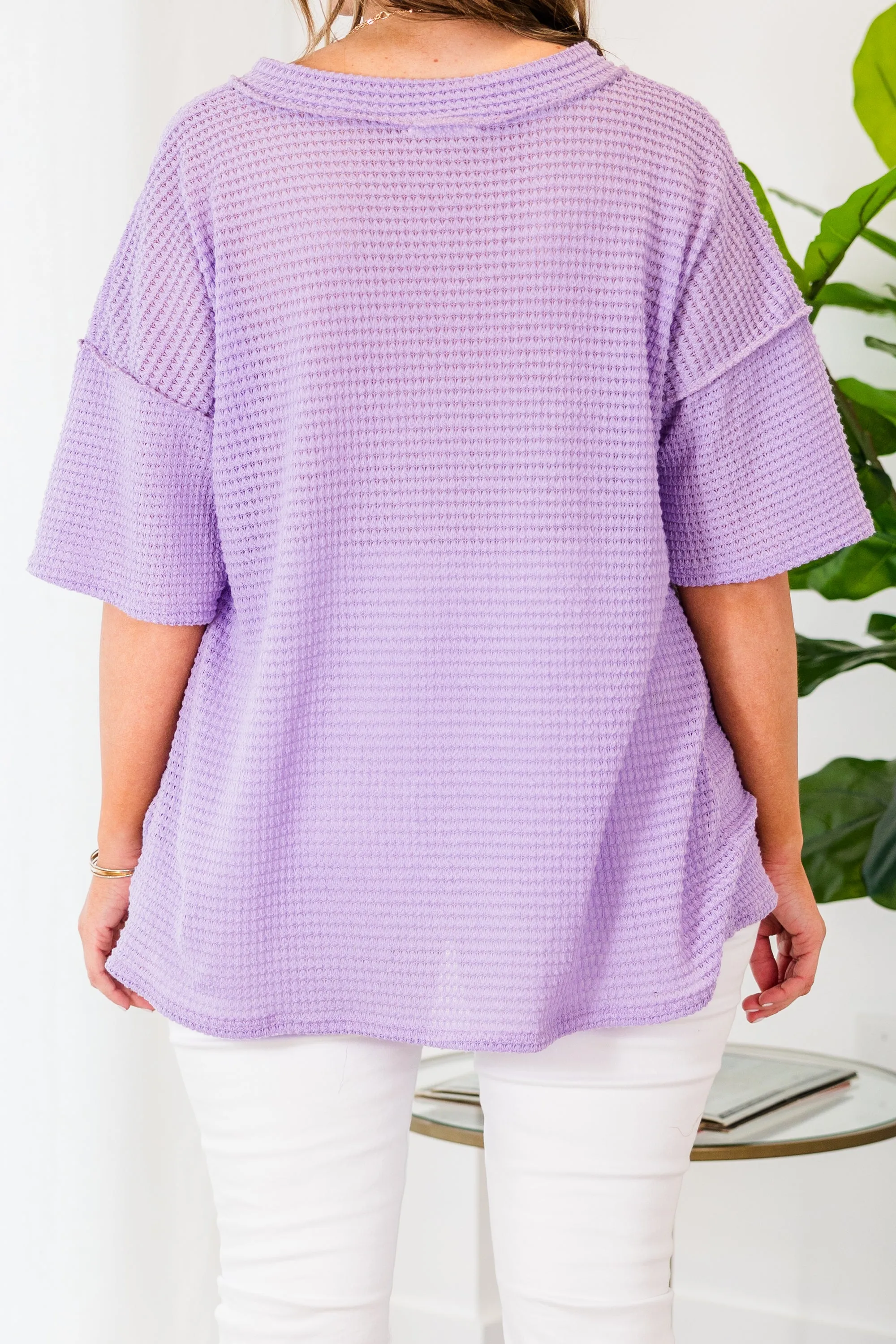 Off Duty Looks Top, Lilac