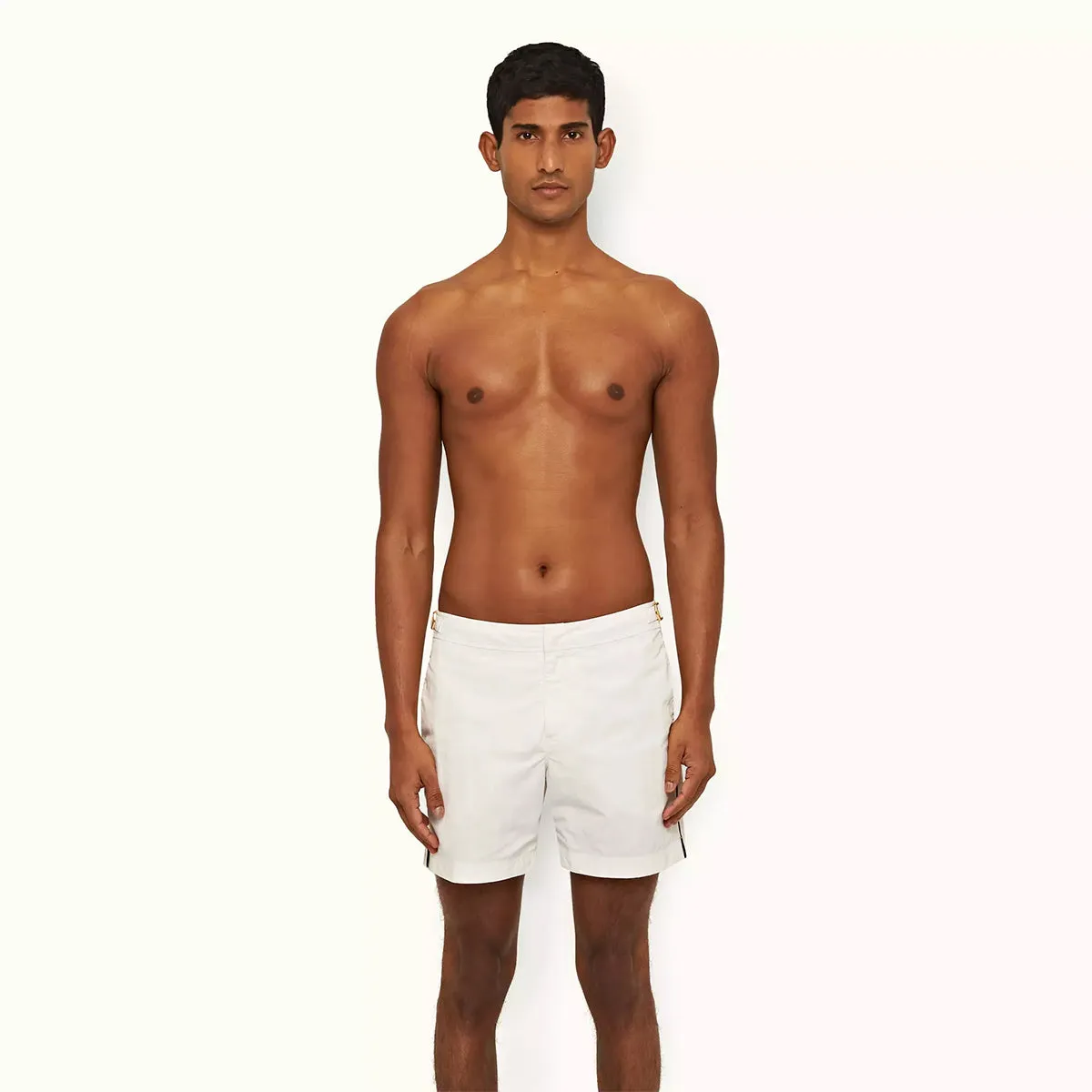 Orlebar Brown - Bulldog Tape Swim Shorts in Sea Mist