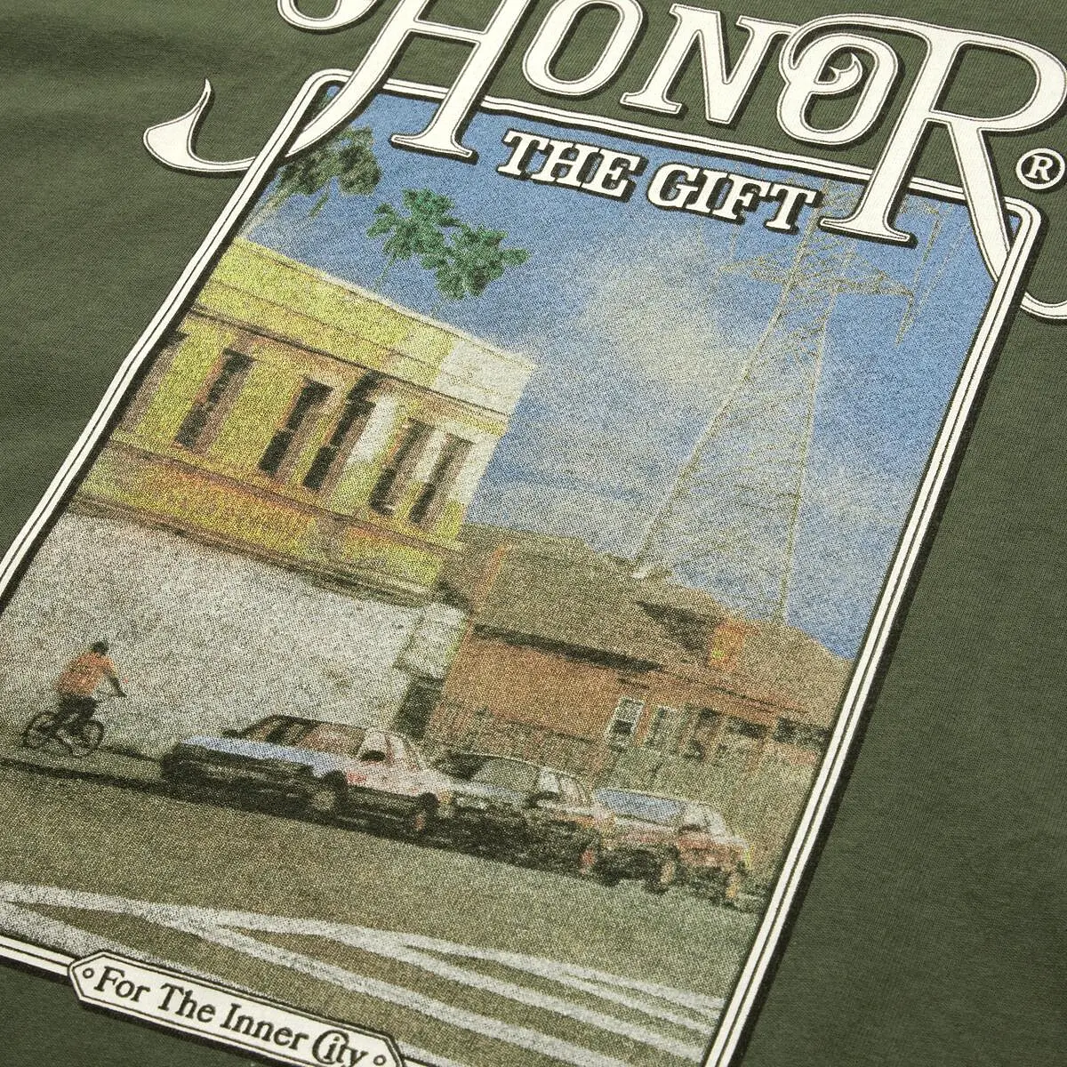 OUR BLOCK TEE OLIVE